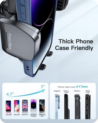 APPS2Car Gooseneck Truck Phone Holder, Suction for Van, Windscreen Dashboard Mount, Long Arm Gooseneck Adjustable Mobile Cradle, Universal Hands Free Vent Stand for iPhone Samsung etc — view 4
