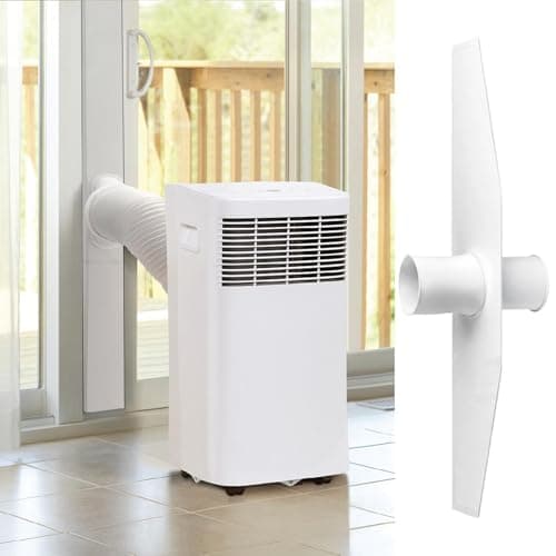 Portable AC Window Kit, Waterproof Zipper Opening Insulation Seal Panel, Universal No Drill AC Window Vent Kit for Bedroom, Apartment, Office, Basement and Garage — view 3