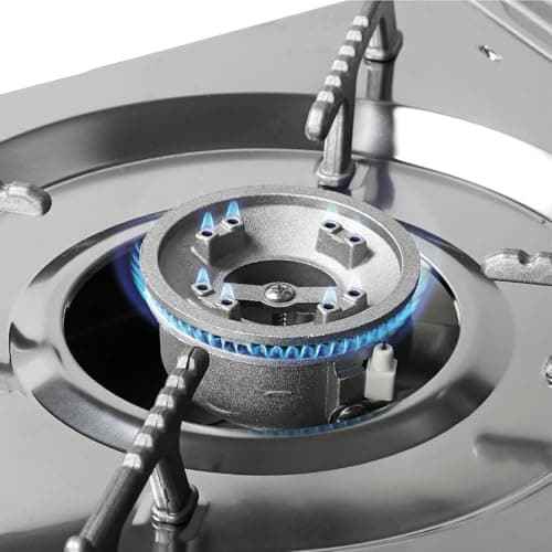 Taylor & Brown Portable Dual Burner Camping Stove Stainless Steel with 4 Butane Gas & Carry Case | EN417 Compliant Premium Gas Double Stove | with Automatic Ignition & Heat Control — view 3
