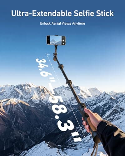 TELESIN TrekShot Carbon Fiber Selfie Stick Tripod, 3-in-1 Hiking Style Pole — view 6