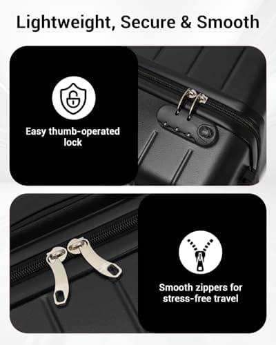 Shavont 24 Inch Medium Suitcase, ABS+PC Hard Shell Check-in Luggage — view 6