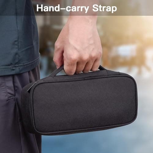 Yundoor Cable Organizer Bag, Electronic Organizer Travel Case for Charger & Cords, Travel Accessories, Portable Power Bank (Black) — view 5