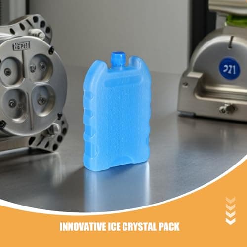 KOMBIUDA Reusable Ice Packs and Refreezable Ice Bricks 7pcs with Compact Pe Design, Energy Saving for Air Conditioner Fan and Cooler for Camping and Road Trip Cooling — view 3