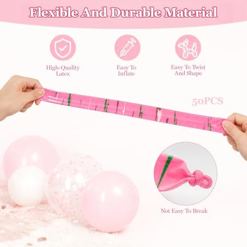 50 Pack Rocket Balloons Flying Party Toy Set – Colourful Long Air Powered Inflatable Fun Balloons for Family Games, Birthday Party Bag Fillers, Festival & Outdoor Entertainment — view 2