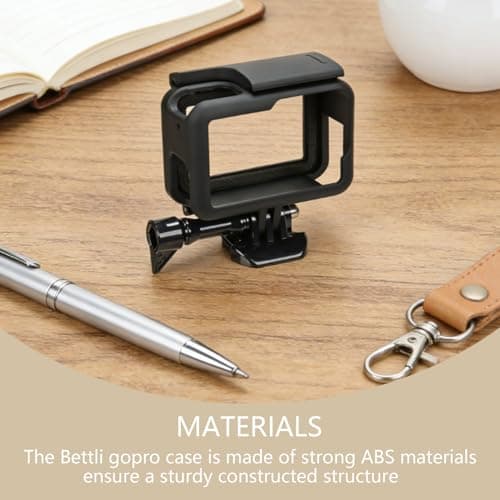 Hero 7/6/5/(2018) Frame Mount Case – Top Open Protective Housing with Quick Release Bracket & Screen Protector, Black Action Camera Frame Mount Accessories — view 4