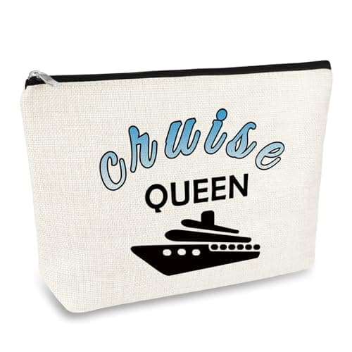 Cruise Trip Gift Cosmetic Bag Cruise Vacation Gift for Women Cruise Themed Travel Makeup Bag Cruising Lover Gift Girls Weekend Gift for Beach Life Travel Gift for Best Friend Friendship Gift