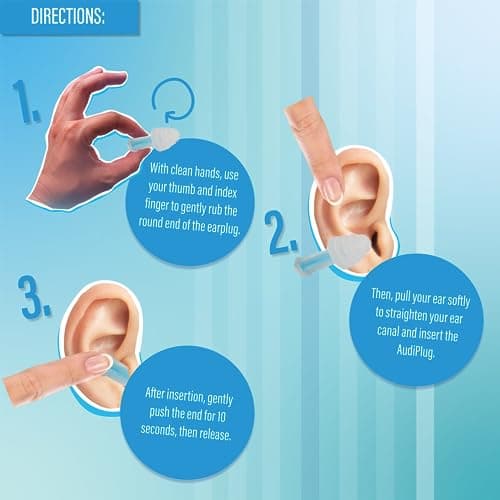 AudiPlugs Corded Flight Earplugs - Air Pressure Regulating Ear Plugs for Travel - Reusable and Comfortable - Helps Inflight Ear Discomfort - with Cord to Prevent Loss in-Flight — view 5