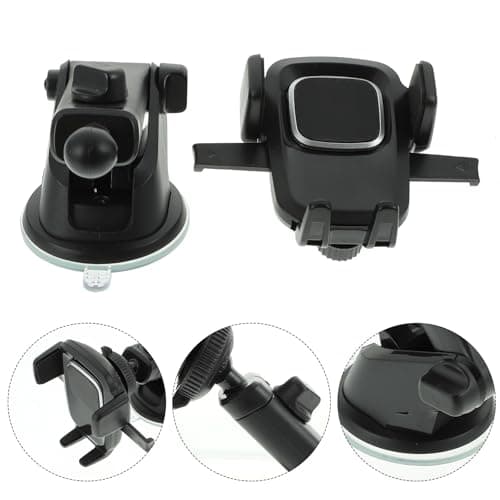 TOPBATHY Car Suction Phone Holder Car Mount for Phone, Black Abs — view 5