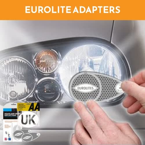 Xtremeauto Eurolites Deflectors Headlight Deflectors For Europe Beam Benders & AA Magnetic UK Sticker Plate - Headlamp Beam Deflectors For Europe - Cars, Trucks, Vehicles Caravan Travelling To Europe — view 5