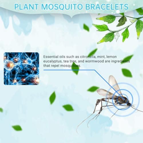 Mosquito Repellent Bracelet[20 pcs],Leather Insect Repellent Bracelet — view 5