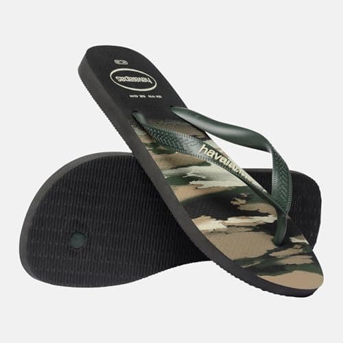 Havaianas Top Camu Men FlipFlop Black/Green Olive 10/11 UK — view 2
