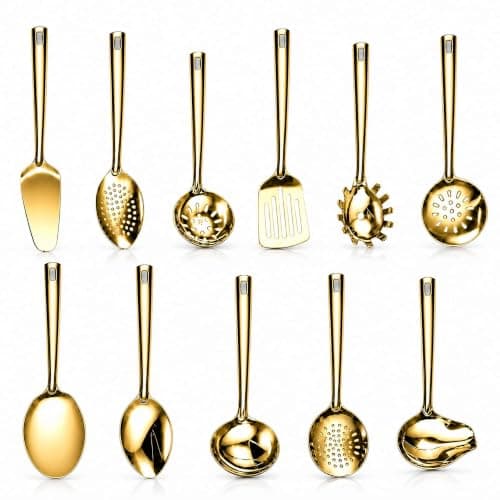 11 Pcs Stainless Steel Kitchen Utensil Set, Cooking Utensils Set