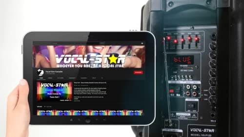 Portable PA Speaker System with Bluetooth, USB - MP3, 2 Wireless Microphones 12" Woofer, Loud 300w Power, Bass & Treble Controls (VS-P120) — view 2