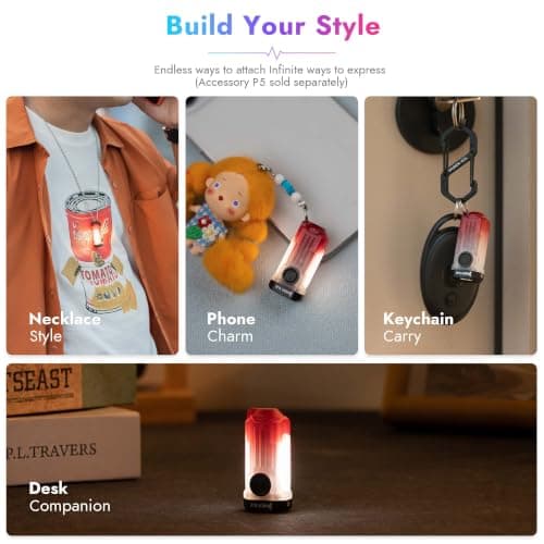 WUBEN E2 Small Torch Rechargeable, Mini Torches 3-in-1 LED Flashlight — view 4