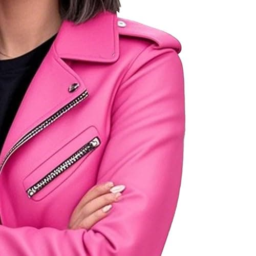 Faux Leather Jacket Women, Vegan Jackets Biker Motocycle Coat Zip Up Winter Outfits Clothes Y2k Tops 2025 — view 4
