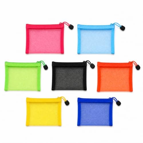 7PCS Small Cosmetic Bags Mini Pouches with Zip for Handbag Travel Storage