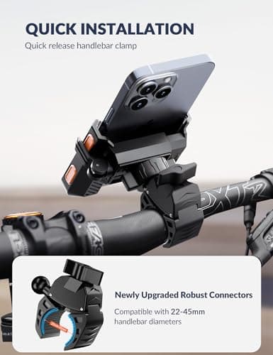 Grefay Bike Phone Holder for Handlebar Motorcycle Bicycle E-Bike Scooter — view 5