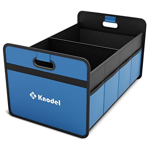 K KNODEL Car Boot Organiser, Foldable Car Boot Storage (Medium, Blue)