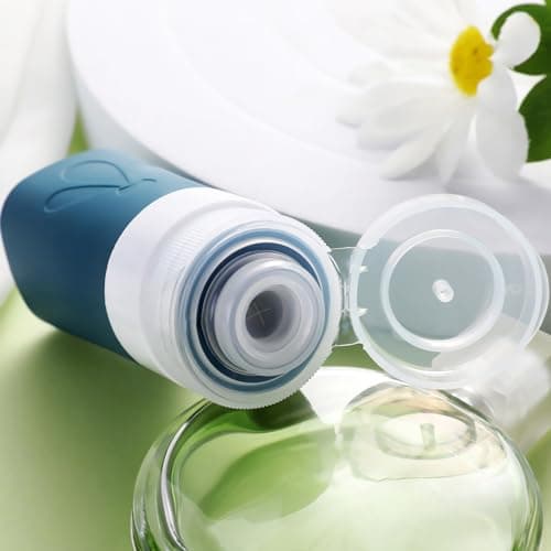 INSFIT Travel Bottles for Toiletries, CAA Approved 60ml Travel Size Containers, BPA Free Leak Proof Squeezable Silicone Tubes for Shampoo Conditioner Lotion Soap with Labels — view 2