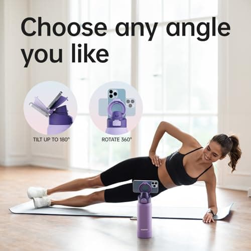 Magcheer 750ml Insulated Bottle with Magnetic Phone Holder（Purple） — view 4
