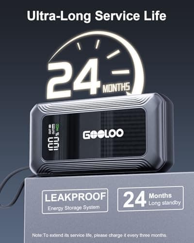 GOOLOO G7 3000A Jump Starter Power Bank with Built-in Cable & 45W QC — view 6