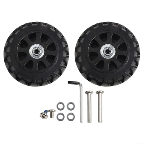 Heavy Duty Suitcase Replacement Wheels Trolley Wheel Repair Kit Luggage Caster Parts Silent Inline Skate Style Plastic Rollers for Travel Bags(80mm*29mm)