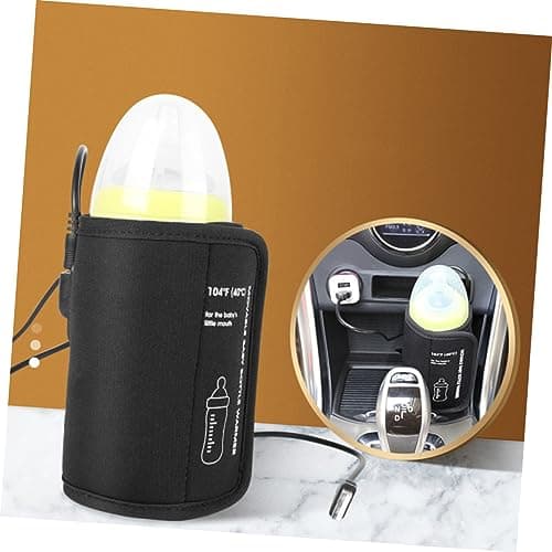 TOYANDONA 2pcs Car Bottle Warmer Heater Cover for Travel Milk Feeding Bottles USB Car Lighter Cable Sterilizer for Toddlers — view 3