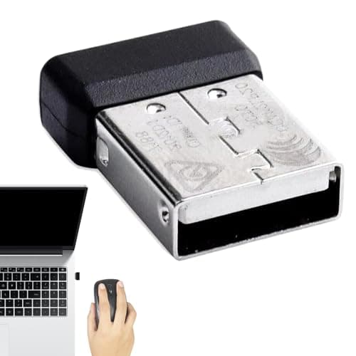 Universal USB Wireless Receiver Adapter - 2.4GHz Dongle For Mouse Keyboard Presenter, Plug And Play Signal Connector | Mini Network Stick For Laptop PC Conference Room Meeting Travel Accessory — view 6