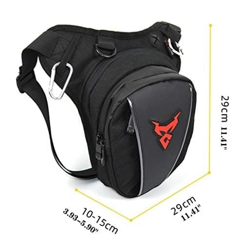 Motorcycle Drop Leg Bag Oxford Waist Pack for Men Women Bum Hip Fanny Belt Purse Pouch Outdoor Travel Hiking Cycling Thigh Daypack — view 3