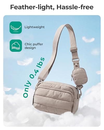 bagsmart Crossbody Bag for Women with Detachable Earphone Case — view 5