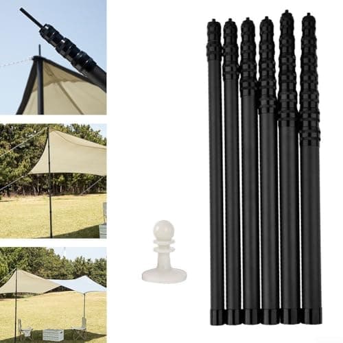 Carbon Fiber Tarp Pole 2.85m Adjustable Camping Awning Rod — view 4