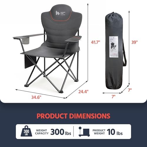 OUTSIDER Oversized Folding Camping Chair Heavy Duty 150kg (Style-2, 1) — view 2