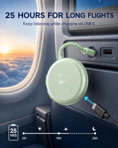 Avantree SoundJet R1-25Hr Airplane Bluetooth Adapter for All AirPods — view 6