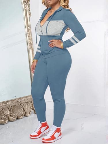 STOLKISS Women 2 Piece Outfits Workout Sets Bodycon Tracksuits Jogger Set — view 4