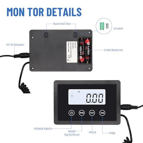 UNIWEIGH Postal Scales,200kg/10g High Precison LCD Display Parcel Scales — view 3