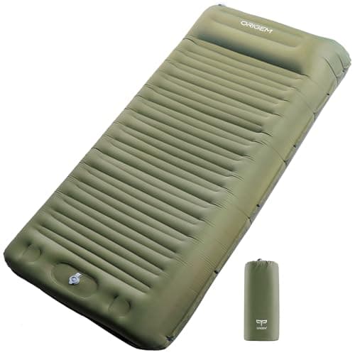 Origem 14cm Self Inflating Camping Mat Sleeping Pad with Built-in Foot pump