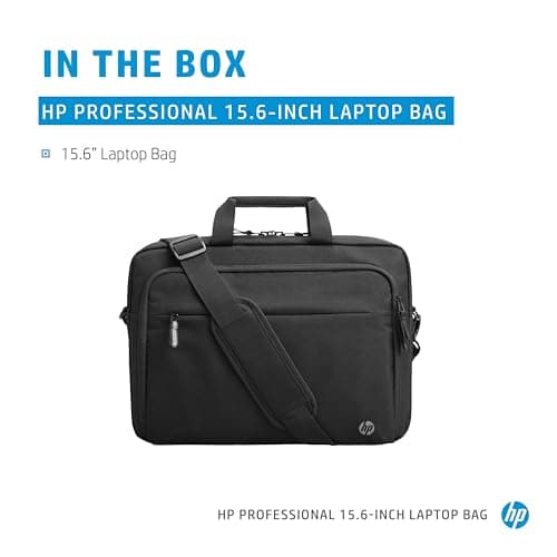 HP Professional 15.6 inch (39 cm) TopLoad Briefcase Messenger Bag for Laptop/Chromebook/Mac, RFID, Suitcase Pass-Through - Grey — view 2