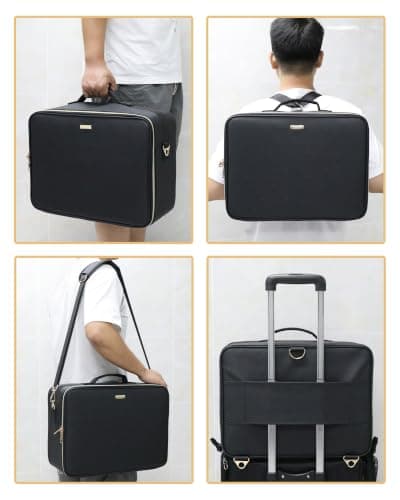 Relavel Extra Large Makeup Bag,Professional Makeup Case — view 6