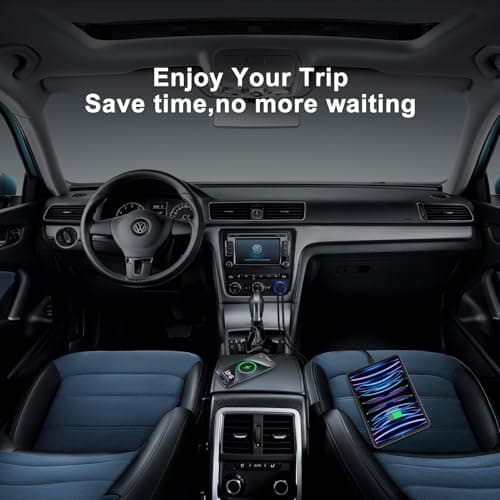 Car Charger Adapter, 4.8A Dual Port Cigarette Lighter USB Charger, Fast Car Phone Charger with Blue LED for iPhone 16/15/14/13/12, Samsung Galaxy S25 Ultra/S24+/S23/S22/A56/A55/A36/A35/A16/A15/Note 20 — view 4