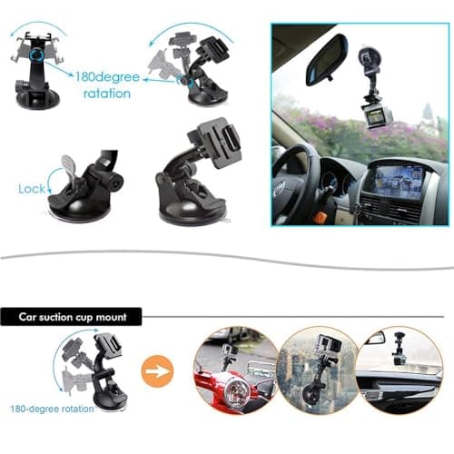 Reflex Camera 19 in 1 Action Camera Accessories Kit, compatible with GoPro Hero 9-13, DJI Osmo Action 2, 3, 4, Insta360 X2, X3, Akaso/Sony Sports Cameras and more — view 5