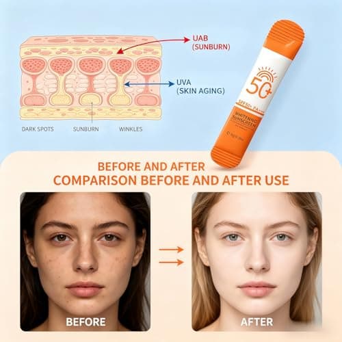 16Pcs Mini Travel Size Sunscreen,Travel Minis Sun Cream Face&Body,Travel Size Sunscreen Without White Cast,Portable Mini Sun Protection with Refreshing Texture,Natural Sunscreen SPF 50,8g per piece — view 4