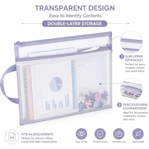 7 Pcs Mesh Zipper Pouch Bags, 13.4 x 9.8 Inch Toy Storage Bags — view 4