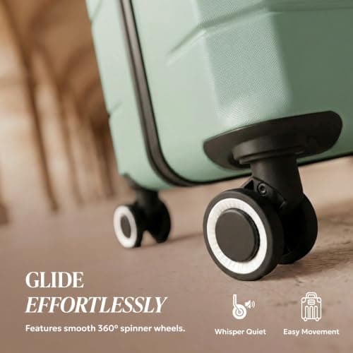 LUGG 20-Inch Jetset Lightweight Cabin Suitcase, ABS Hard Shell, Water-Resistant Carry-On Luggage, TSA-Approved Lock, 4 Spinner Wheels, 3-Step Telescopic Handle, EasyJet Overhead, 55 x 35 x 23 cm — view 6