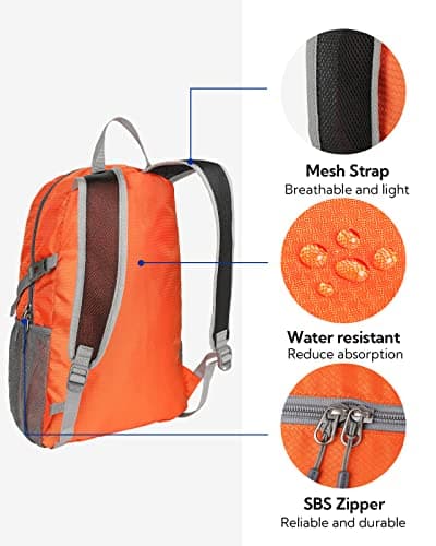 Waterfly Ultra Lightweight Foldable Backpack: 20L Packable Rucksack — view 3