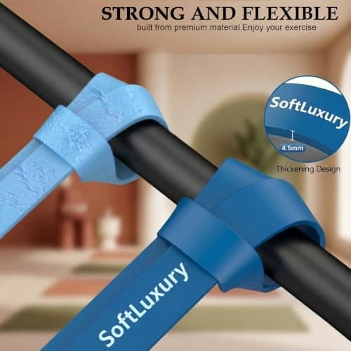 Resistance Bands Set, 5 Resistance Levels Exercise Bands for Men & Women, Pilates Bands for Fitness, Yoga, Strength Training & Home Gym with Door Anchor, Handles & Carry Bag — view 3
