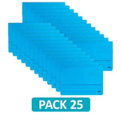 Elba Foolscap Document Wallets, Blue A4+ Folders for Paperwork, Pack of 25 — view 3