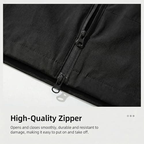 Lightweight Waterproof Jacket Womens, Breathable Hooded Raincoat, Softshell Jacket with Zipper, Packable Windbreaker for Hiking, Travel, Running, Cycling & Outdoor Activities, for Spring Fall Winter — view 4