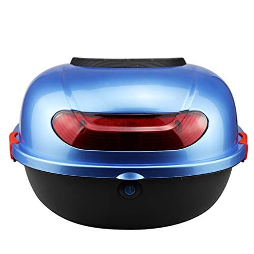 ZXCASDF Motorcycle Trunk Motorcycle Rear Travel Bag, Weather Resistant Heavy Duty Tail Bag Tail Trunk, Water Proof Luggage Bag Backpack,sea sky blue