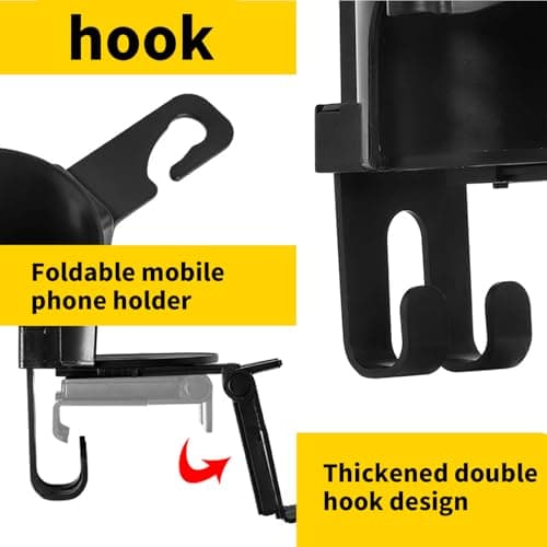 Headrest Cup Holder Quick-Release Holder Organizer Storage — view 6