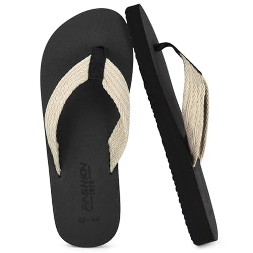BSBUY Unisex Flip Flops Mens Flatform Beach Flip-Flop EVA Slippers Ladies Girls Yoga Mat Cushion Thong Sandals Beach Travel Platform Sandals Slip-Resistant Flat Flip Flops for Shower(UK:9.5-10)